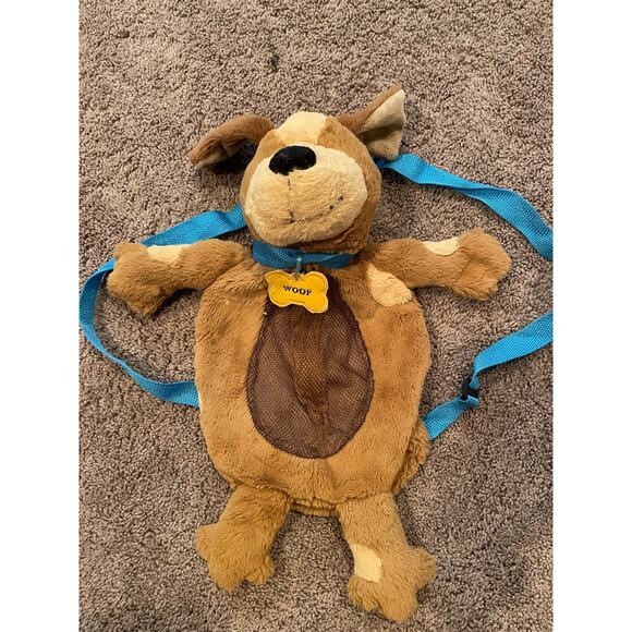 Children’s Puppy Dog Plush Backpack Silly Sacs By Stephen Joseph - Picture 1 of 6